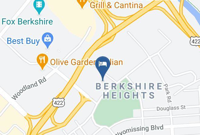 Comfort Inn & Suites Wyomissing Reading Map