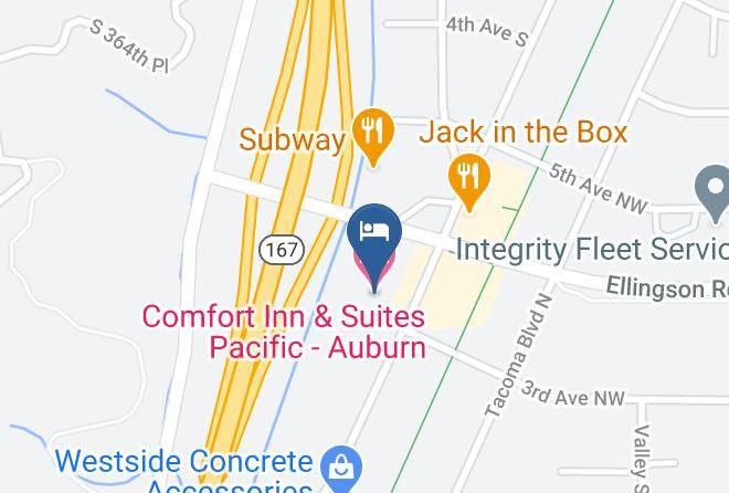 King - Comfort Inn & Suites Pacific Auburn Maps