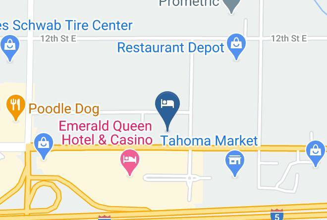 Quality Inn & Suites Fife Seattle Harita - Washington - Pierce