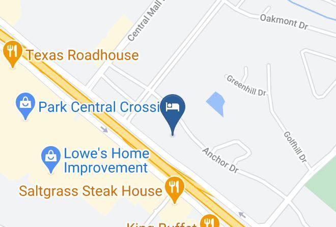 Quality Inn & Suites Port Arthur Nederland Map