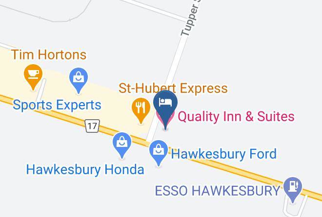 Prescott Russell - Quality Inn & Suites Hawkesbury Maps