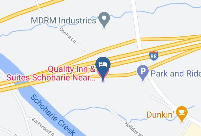 Quality Inn & Suites Schoharie Near Howe Caverns Map