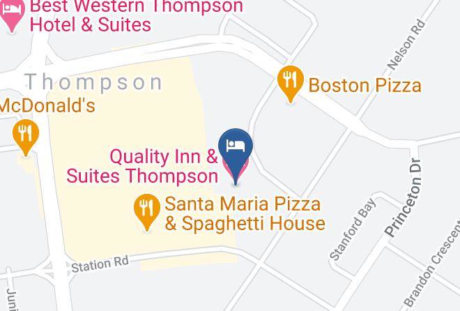 Quality Inn & Suites Thompson Map