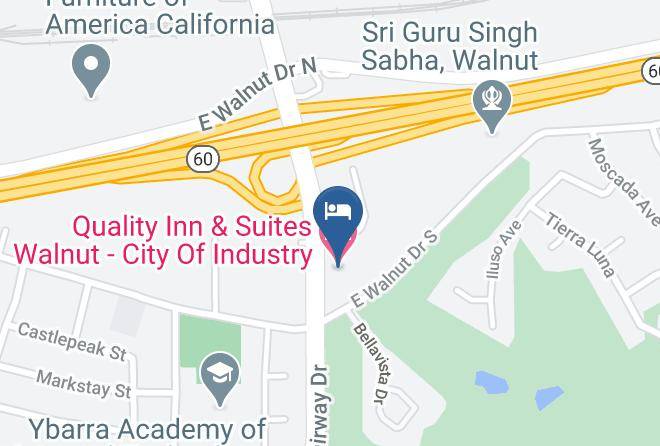 Los Angeles - Quality Inn & Suites Walnut City Of Industry Maps