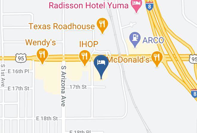 Quality Inn & Suites Yuma I 8 Map