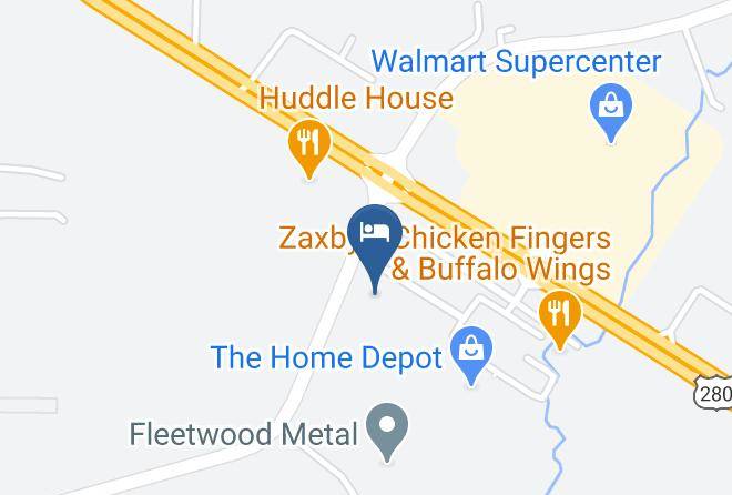 Quality Inn Sylacauga Hwy 280 Map