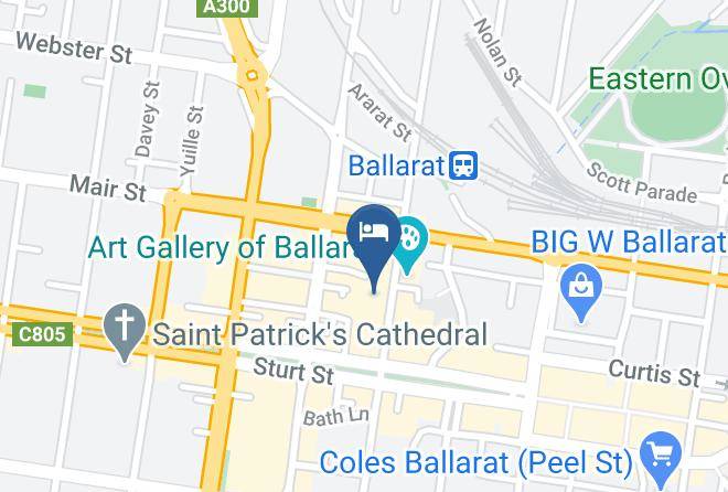 Ballarat - Quality Inn The George Hotel Ballarat Maps