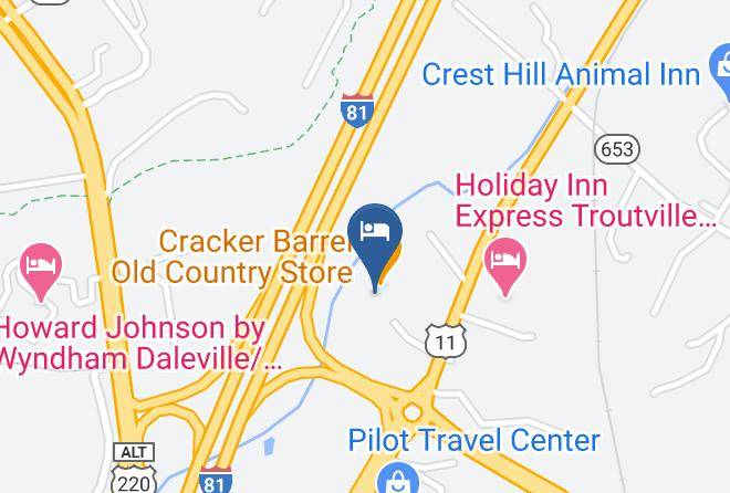 Botetourt - Quality Inn Troutville Roanoke North Maps