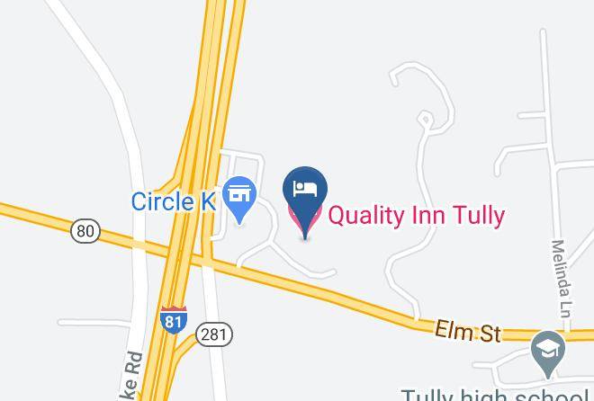 Quality Inn Tully Map