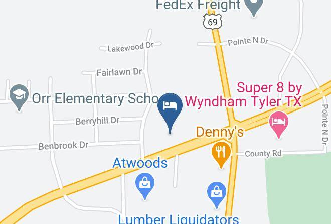 Smith - Quality Inn Tyler Lindale Maps