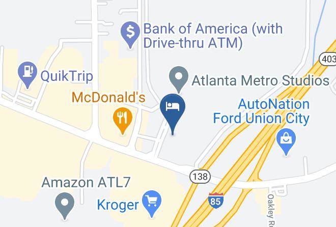 Fulton - Quality Inn Union City Atlanta South Maps