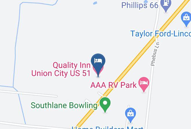 Obion - Quality Inn Union City Us 51 Maps