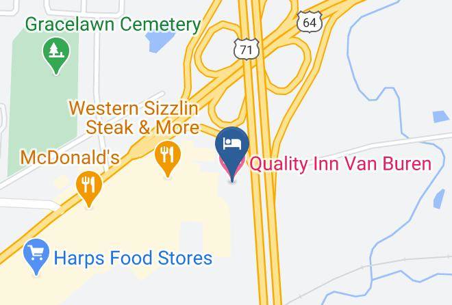 Crawford - Quality Inn Van Buren Maps