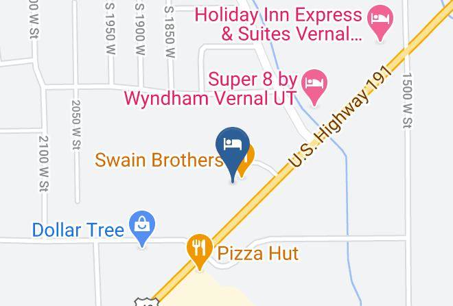 Uintah - Quality Inn Vernal Near Dinosaur National Monument Maps