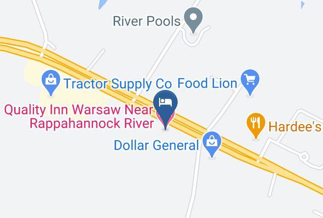 Richmond - Quality Inn Warsaw Near Rappahannock River Maps
