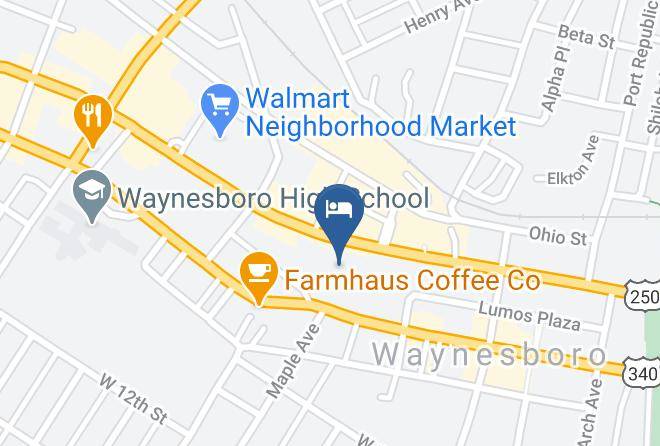 Quality Inn Waynesboro Map