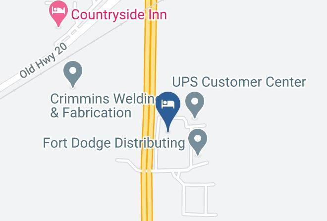 Webster - Quality Inn Fort Dodge Maps