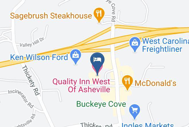 Haywood - Quality Inn West Of Asheville Maps