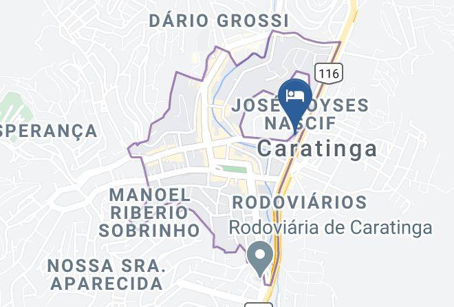 Caratinga - Quality Leste Hotel Maps