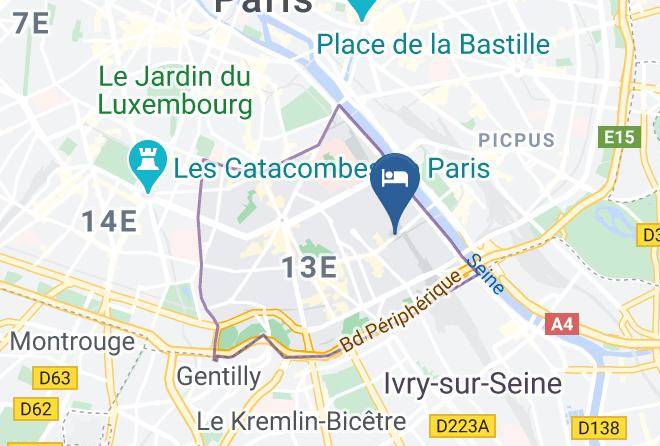Paris - Quality Hotel & Suites Bercy Bibliotheque By Happyculture Maps