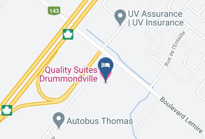 Drummond Regional County Municipality - Quality Suites Drummondville Maps