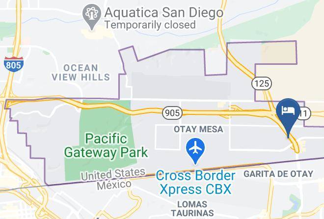 San Diego - Quality Suites San Diego Otay Mesa Maps
