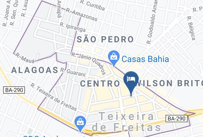 Teixeira De Freitas - Qualitysul Hotel Maps