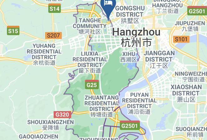 Hangzhou - Quanyue Art Hotel Maps