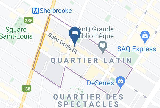 Montreal - Quartier Latin Hotel Maps