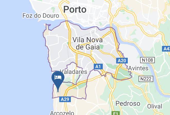 Vila Nova De Gaia - Quarto Moutadas Miramar Oporto Maps
