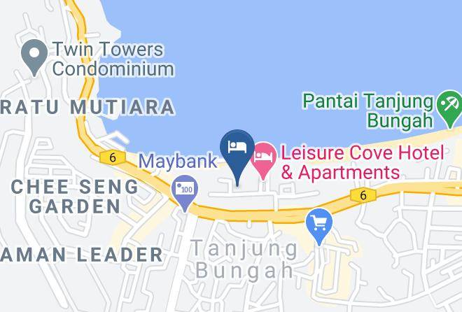 Tanjung Tokong - Qube Beach Resort Maps