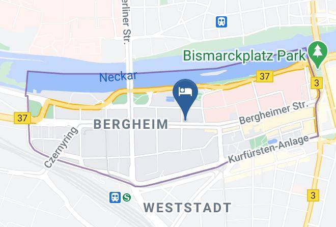 Heidelberg - Qube Hotel Bergheim Maps