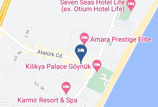 Kemer - Queen Alisa Deluxe Hotel & Spa Maps