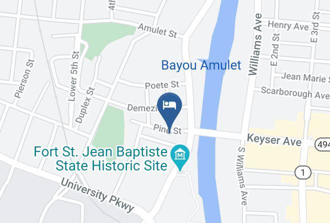 Natchitoches Par - Queen Anne Bed And Breakfast Maps