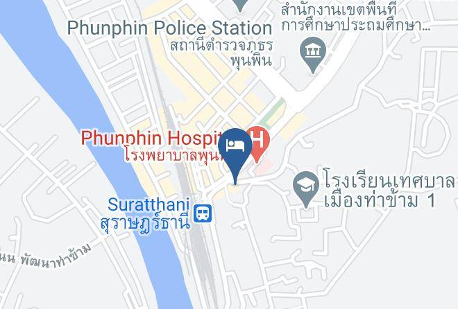 Amphoe Phunphin - Queen Hotel Maps