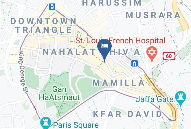 Jerusalem - Queen Hotel Maps