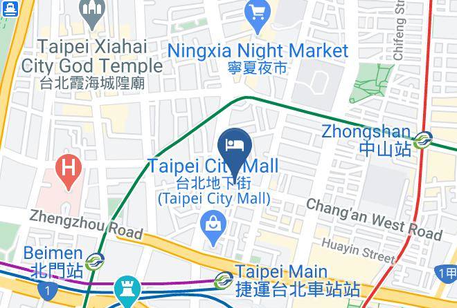 Datong District Taipei Main Station Rear Exit Market - Queen Hotel Maps