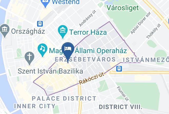 Budapest Erzsebetvaros - Queen's Court Hotel & Residence Maps