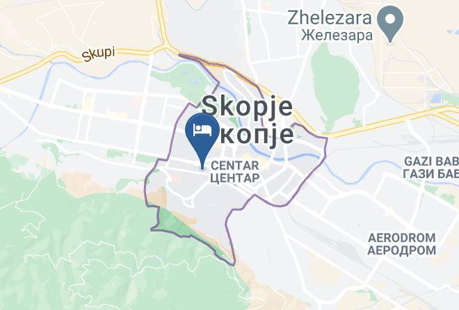 Skopje - Queen's Hotel Maps