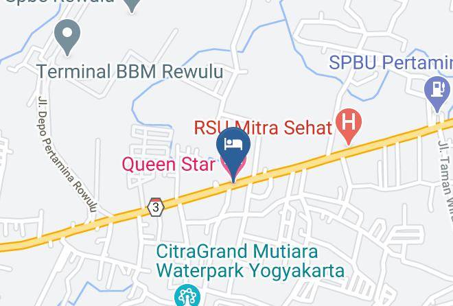Sleman - Queen Star Hotel Maps