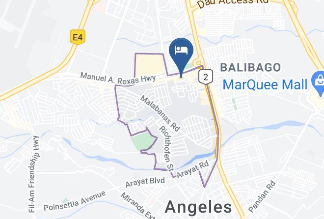 Pampanga - Queens Hotel Angeles City Maps