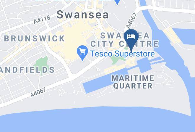 Swansea - Queens Hotel Maps