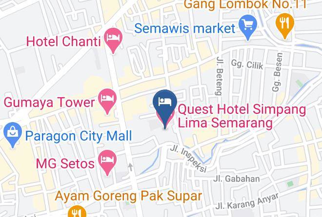 Kota Semarang - Quest Hotel Simpang Lima Semarang Maps
