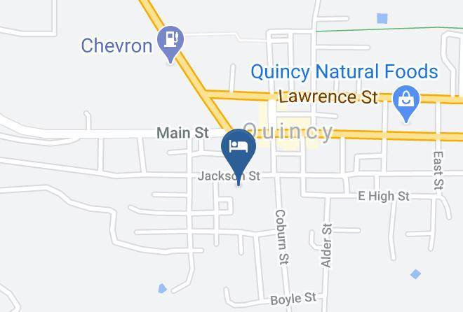 Plumas - Quincy Feather Bed Inn Maps