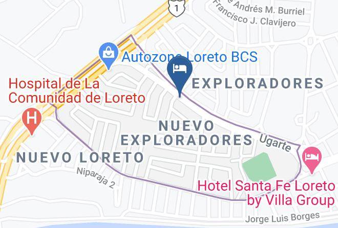 Loreto - Quinta Bonita Hotel Maps