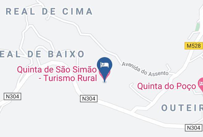 Vieira Do Minho - Quinta De Sao Simao Turismo Rural Maps