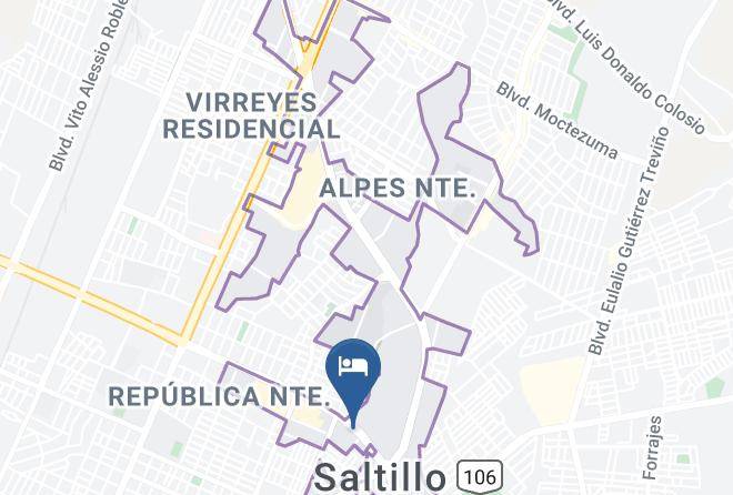 Saltillo - Quinta Dorada Hotel & Suites Maps