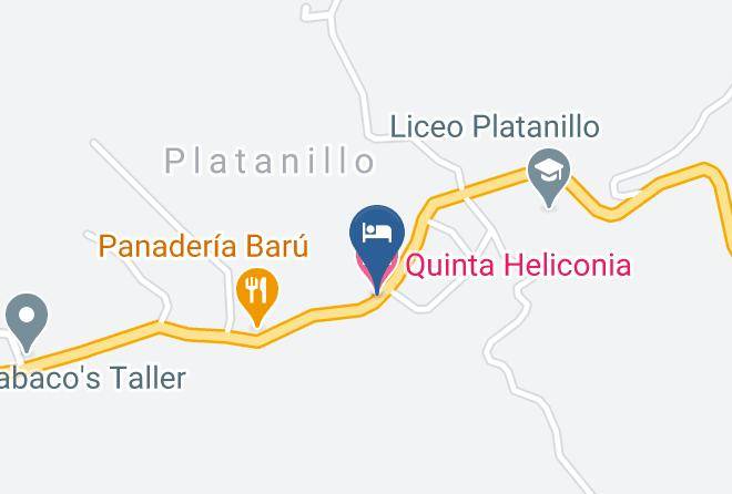 Perez Zeledon - Quinta Heliconia Maps