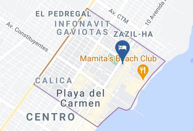 Solidaridad - Quinta Margarita Boho Chic Hotel Maps