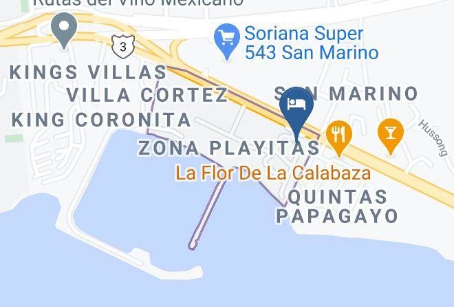 Quintas Papagayo Map